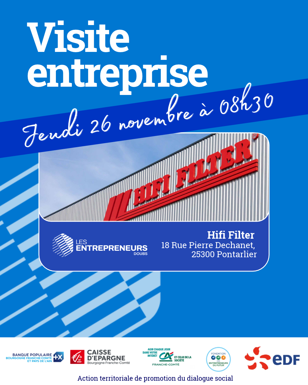 Visite d’entreprise : Hifi Filter à Pontarlier